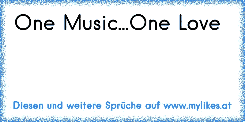 One Music...One Love 